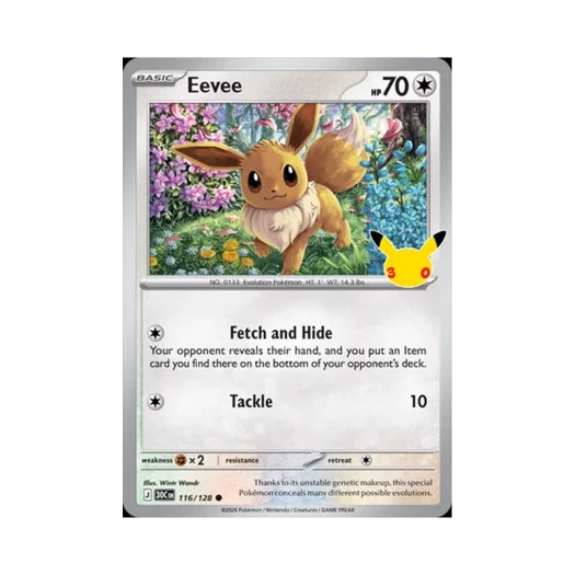 포켓몬 TCG 이브이 C 30주년 기념 (영문판)