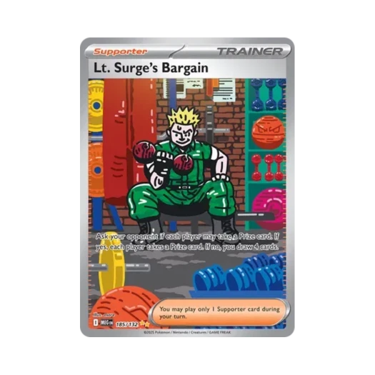 Pokemon TCG Lt. Surge's Bargain SIR Mega Evolution (English Ver.)