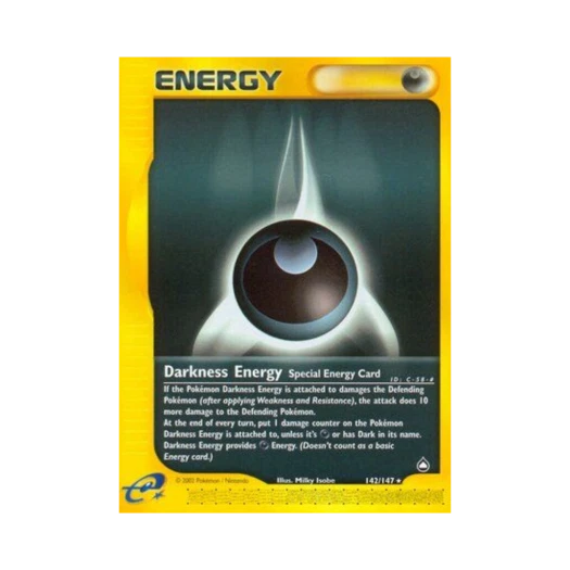 Pokemon TCG Darkness Energy R Aquapolis (English Ver.)