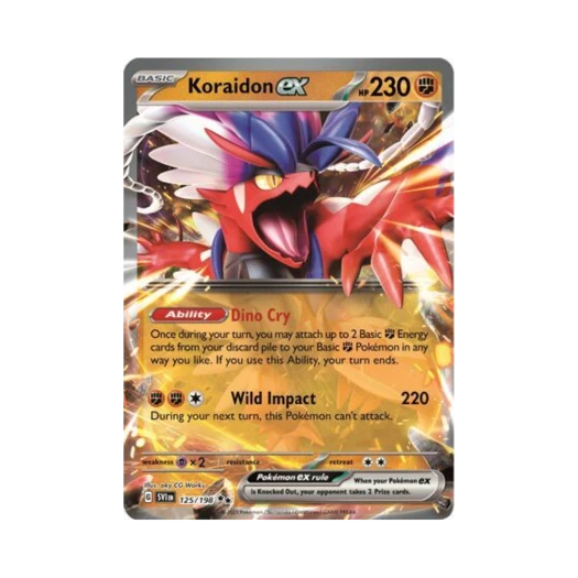 포켓몬 TCG 코라이돈 ex DR 스칼렛 & 바이올렛 (영문판)
