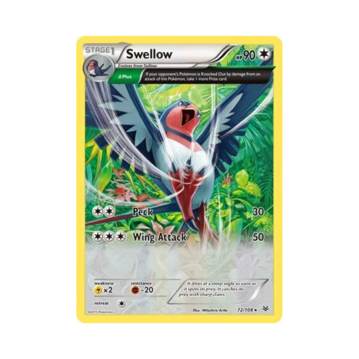 Pokemon TCG Swellow RH Roaring Skies (English Ver.)