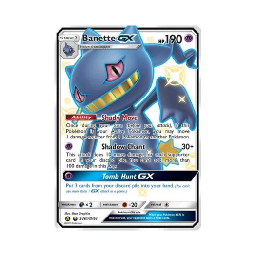 Pokemon TCG Banette GX RSG Hidden Fates (English Ver.)