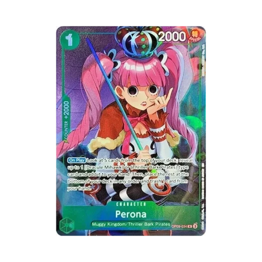 One Piece TCG Perona R OP09-034 Illustration Box Vol.4 (English Ver.)