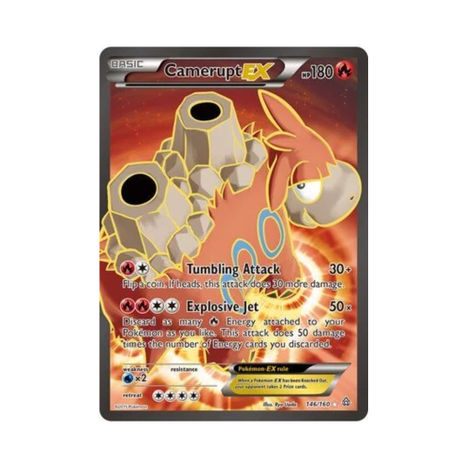 Pokemon TCG Camerupt EX RU Primal Clash (English Ver.)