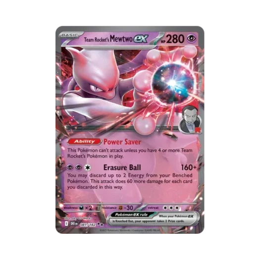 Pokemon TCG Team Rocket's Mewtwo ex DR Destined Rivals (English Ver.)