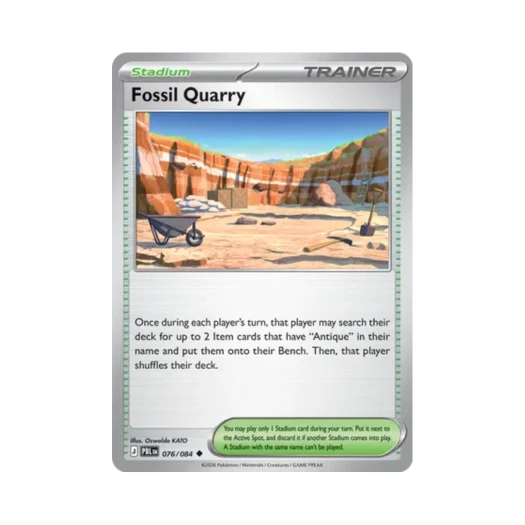 Pokemon TCG Fossil Quarry R Pitch Black (English Ver.)