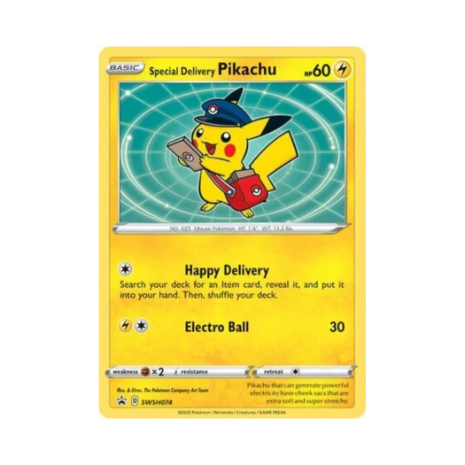 Pokemon TCG Special Delivery Pikachu P Sword & Shield Promos (English Ver.)