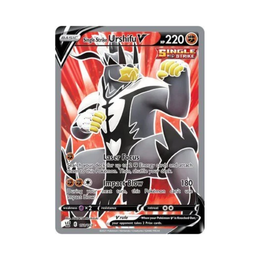 포켓몬 TCG 일격 우라오스 V RU 배틀 스타일즈 (영문판)