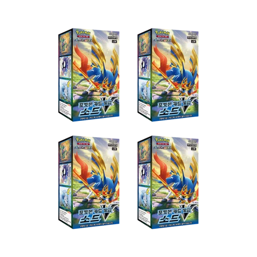 포켓몬 TCG 소드&실드 확장팩 소드V 4 박스 (120팩/한글판)