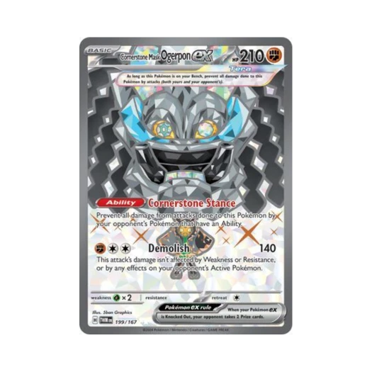 포켓몬 TCG 오거폰 주춧돌의 가면 ex UR 트와일라잇 마스커레이드 (영문판)