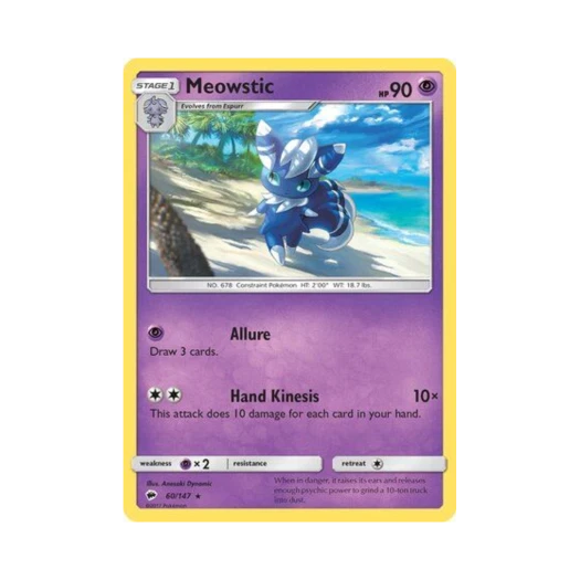 Pokemon TCG Meowstic R Burning Shadows (English Ver.)