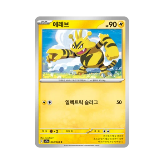 포켓몬 TCG 에레브 C 열풍의 아레나 (한글판)