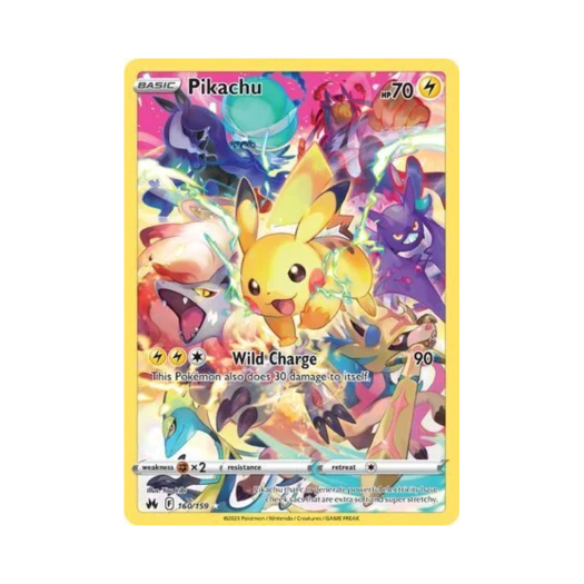 포켓몬 TCG 피카츄 SR 크라운 제니스 (영문판)