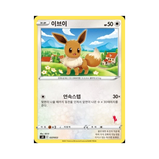 포켓몬 TCG 이브이 소드&실드 패밀리 포켓몬 카드 게임 (한글판)