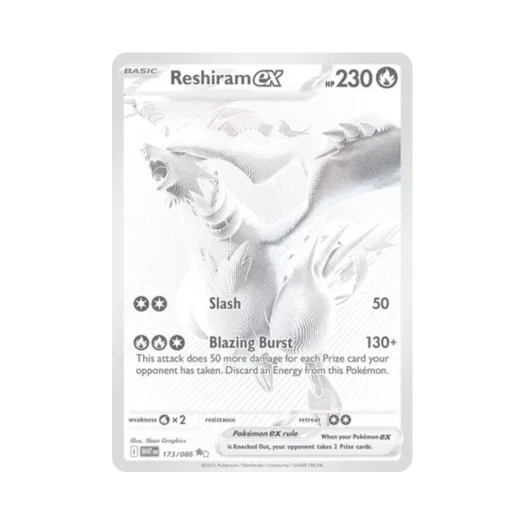 포켓몬 TCG 레시라무 ex BWR 화이트플레어 (영문판)