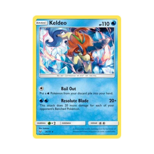 Pokemon TCG Keldeo RH Shining Legends (English Ver.)
