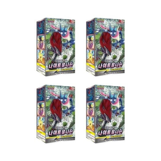 포켓몬 TCG 썬&문 강화 확장팩 나이트유니슨 4 박스 (80팩/한글판)