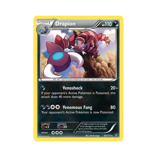 Pokemon TCG Drapion R Furious Fists (English Ver.)