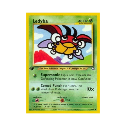 Pokemon TCG Ledyba C Neo Genesis (English Ver.)
