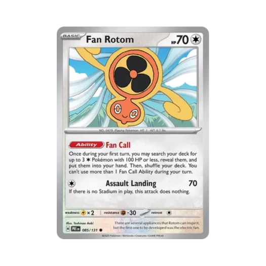 Pokemon TCG Fan Rotom C Prismatic Evolutions (English Ver.)
