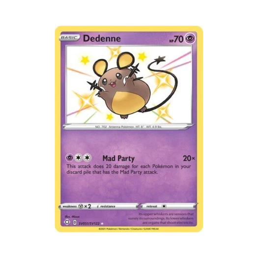 Pokemon TCG Dedenne RS Shining Fates (English Ver.)
