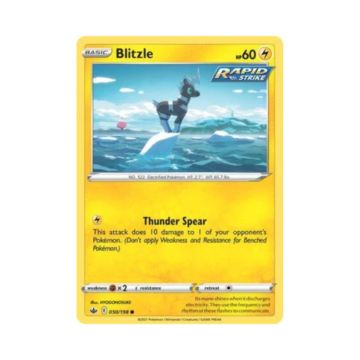 Pokemon TCG Blitzle C Chilling Reign (English Ver.)