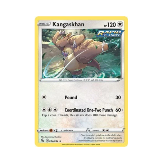 포켓몬 TCG 캥카 R 퓨전 스트라이크 (영문판)