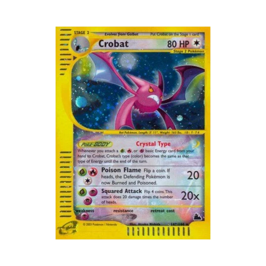 포켓몬 TCG 크로뱃 RS 스카이리지 (영문판)