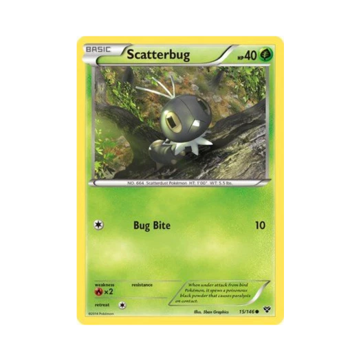 Pokemon TCG Scatterbug C XY (English Ver.)