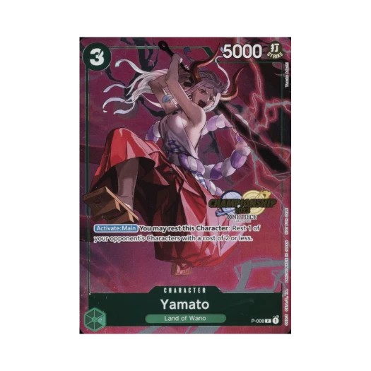 원피스 TCG 야마토 P P-008 프로모션 카드 챔피언쉽 2023 셀레브레이션 팩 (영문판)