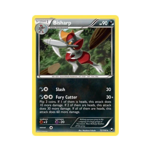 Pokemon TCG Bisharp R Dark Explorers (English Ver.)