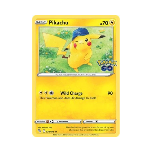 포켓몬 TCG 피카츄 RH 포켓몬 고 (영문판)