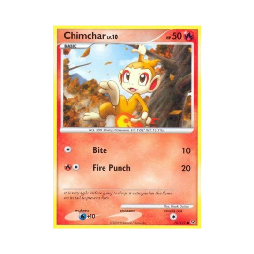 포켓몬 TCG 불꽃숭이 C 플래티넘 (영문판)