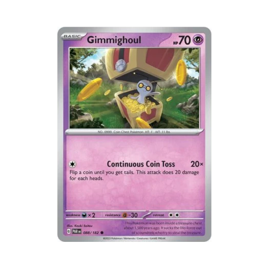 Pokemon TCG Gimmighoul C Paradox Rift (English Ver.)