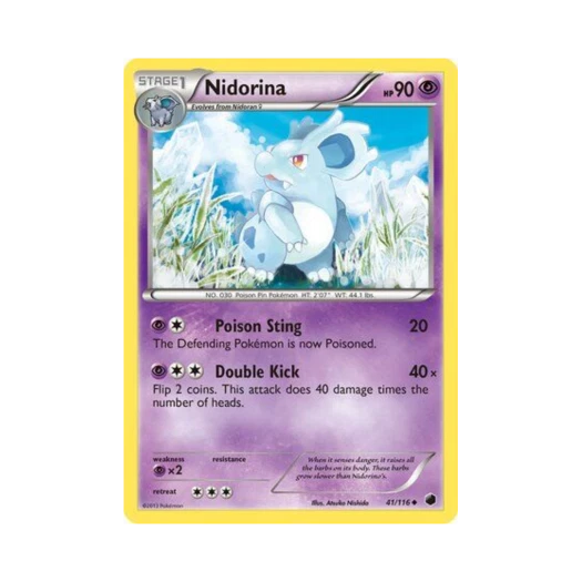 Pokemon TCG Nidorina U Plasma Freeze (English Ver.)