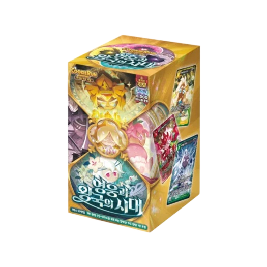 쿠키런 TCG 쿠키런 브레이버스 카드 게임 부스터 팩 영웅과 왕국의 시대 (30팩/한글판)