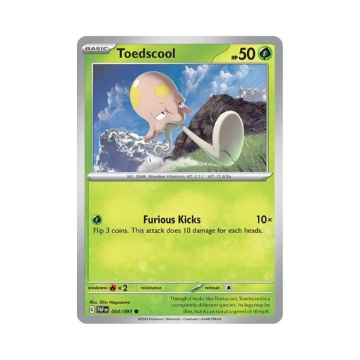 Pokemon TCG Toedscool C Paldean Fates (English Ver.)