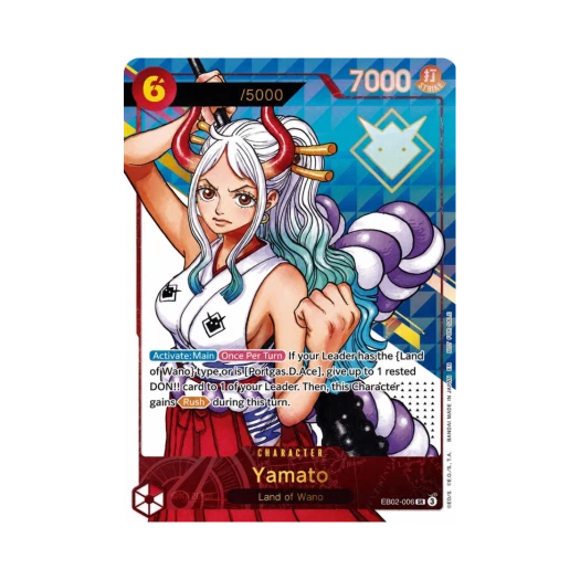 One Piece TCG Yamato Serial Numbered SR EB02-006 Promotion Card Extra Grand Battle Force Stores Winner Prize May 2026 (English Ver.)