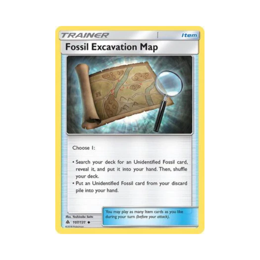 포켓몬 TCG 화석발굴맵 U 포비든 라이트 (영문판)