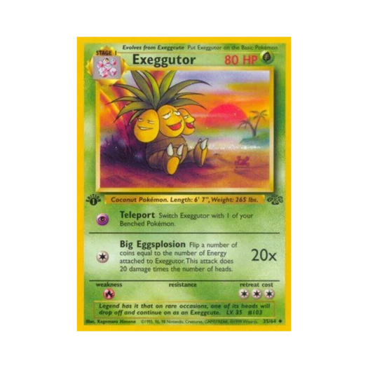 Pokemon TCG Exeggutor U Jungle (English Ver.)
