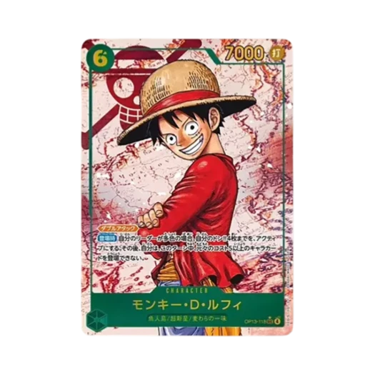 원피스 TCG 몽키 D. 루피 SEC-P OP13-118 부스터 팩 계승되는 의지 (일어판)