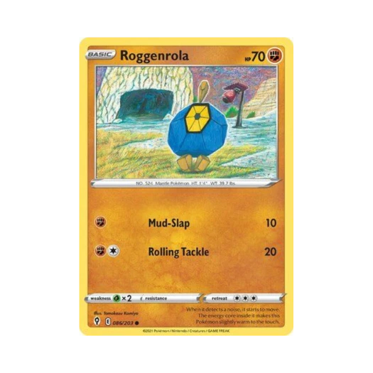 Pokemon TCG Roggenrola C Evolving Skies (English Ver.)