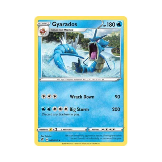 Pokemon TCG Gyarados RH Rebel Clash (English Ver.)