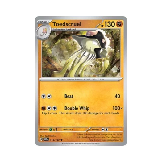 Pokemon TCG Toedscruel U Obsidian Flames (English Ver.)