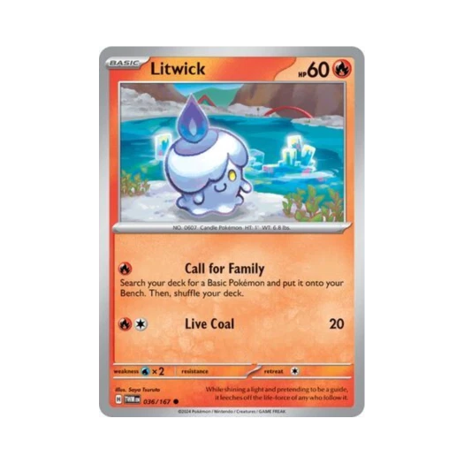 Pokemon TCG Litwick C Twilight Masquerade (English Ver.)