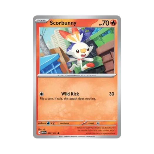Pokemon TCG Scorbunny C Mega Evolution (English Ver.)
