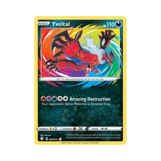 포켓몬 TCG 이벨타르 AR 샤이닝 페이츠 (영문판)
