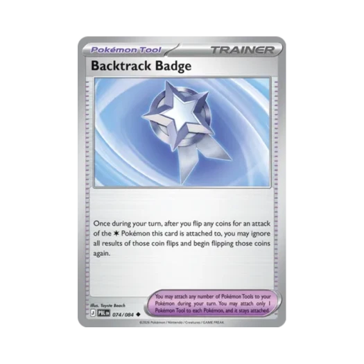 포켓몬 TCG 백트랙 뱃지 R 피치 블랙 (영문판)