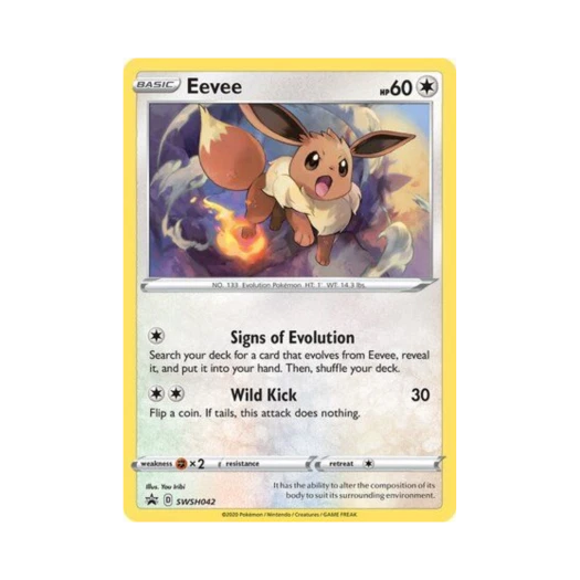포켓몬 TCG 이브이 P 소드 & 실드 프로모카드 (영문판)