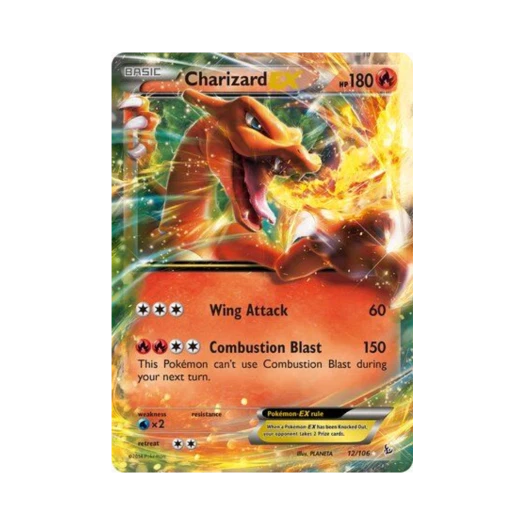 포켓몬 TCG 리자몽 EX RHE 플래시파이어 (영문판)